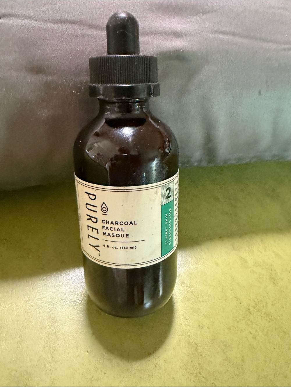 Purely Charcoal Facial Masque in Black Bottle